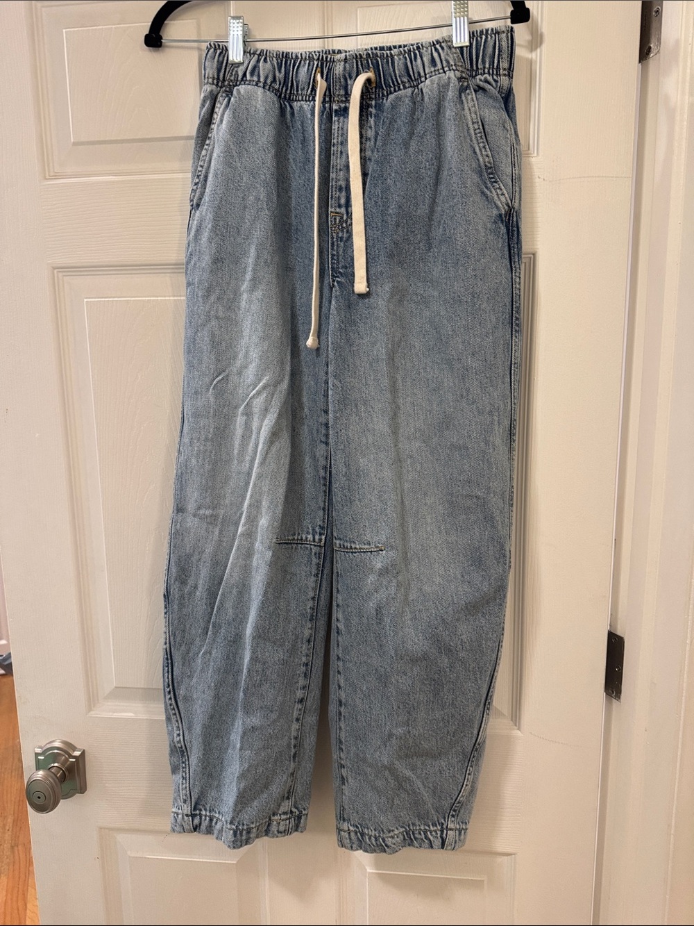 GAP Light Blue Denim Relaxed Jogger Pants